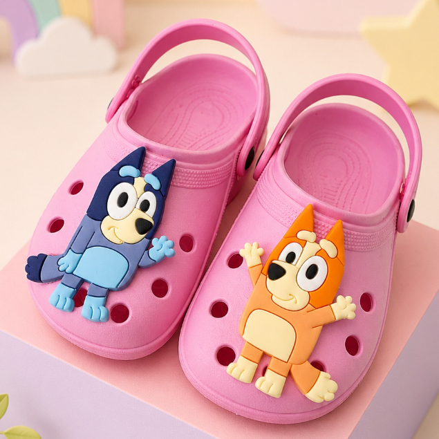 Sandália Babuche Infantil Papete Bluey e Bingo Confortavel Leve Ana Kids
