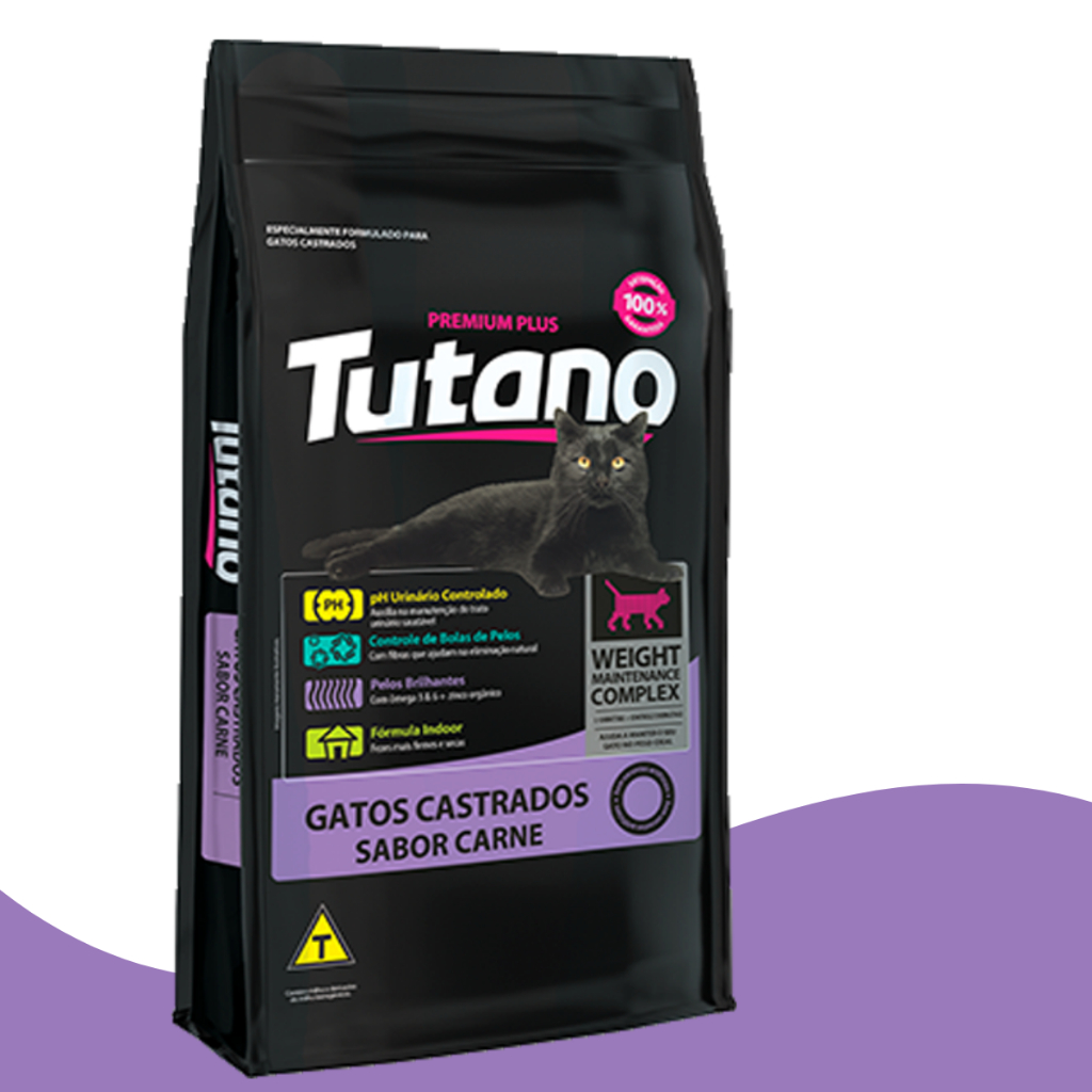 Ração Tutano Gatos Castrados Carne 3kg