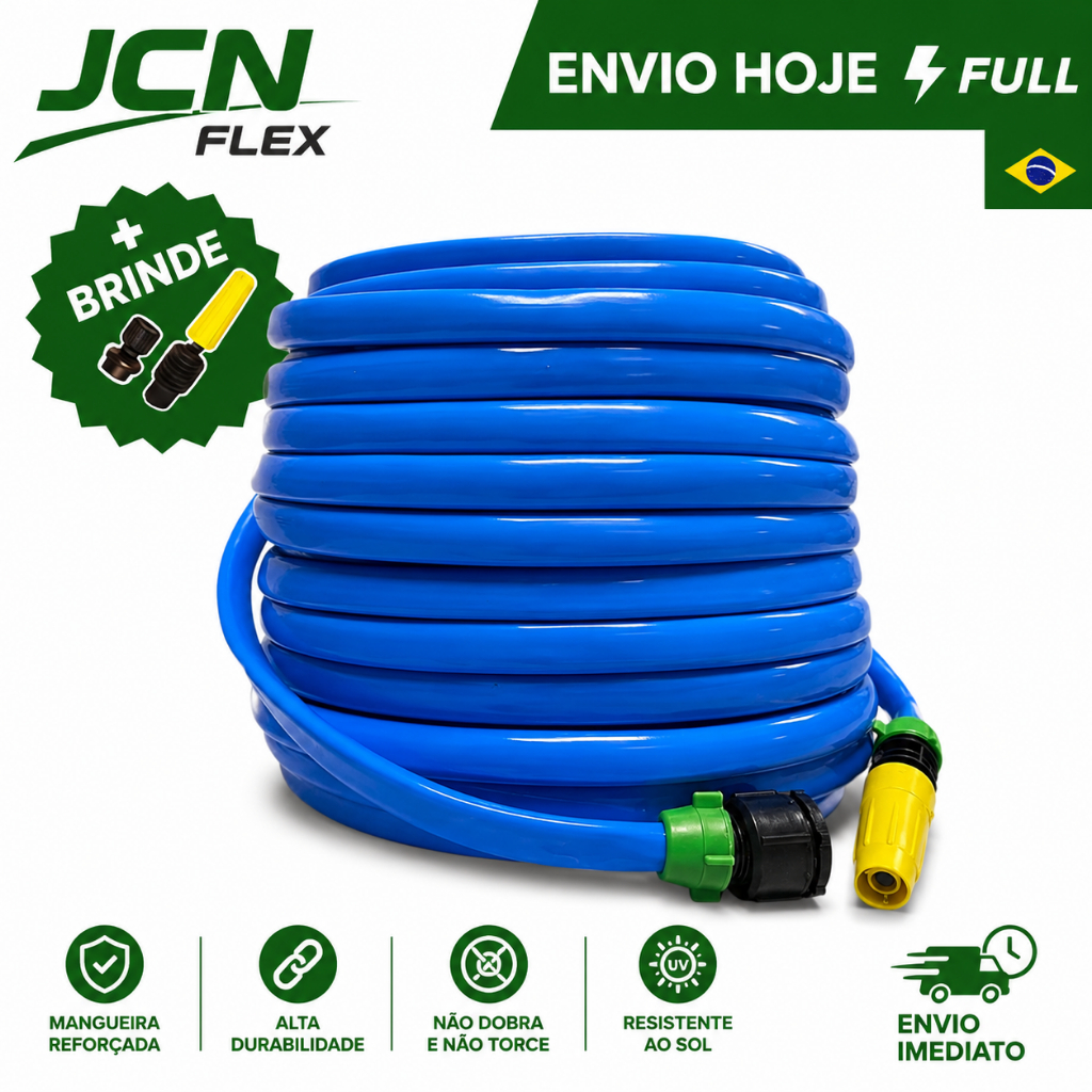 Mangueira de Jardim Anti-Torção e Anti-Dobras - 50 Metros