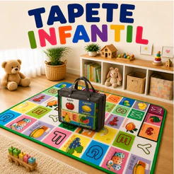 TAPETE INFANTIL TERMICO PARA BEBES ATIVIDADES EDUCATIVO 0,9X1,2M CRIANÇAS