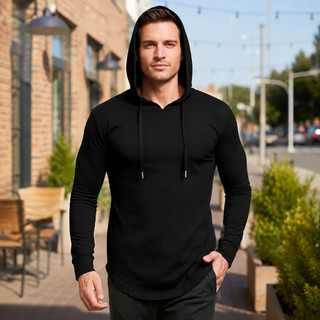Camiseta Camisa Long Lisa Manga Longa Longline Algodão Várias Cores ENMY Co.