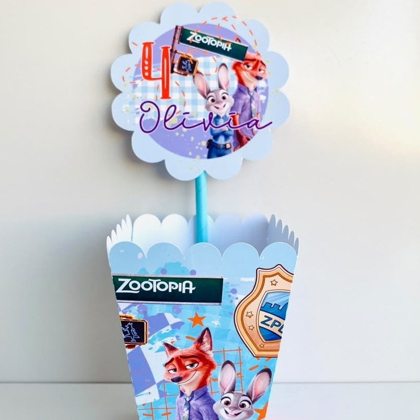 Cachepot Personalizado Nome e Idade | Centro de Mesa Festa Infantil | Lembrancinha | Todos os Temas | Envio em 3 Dias