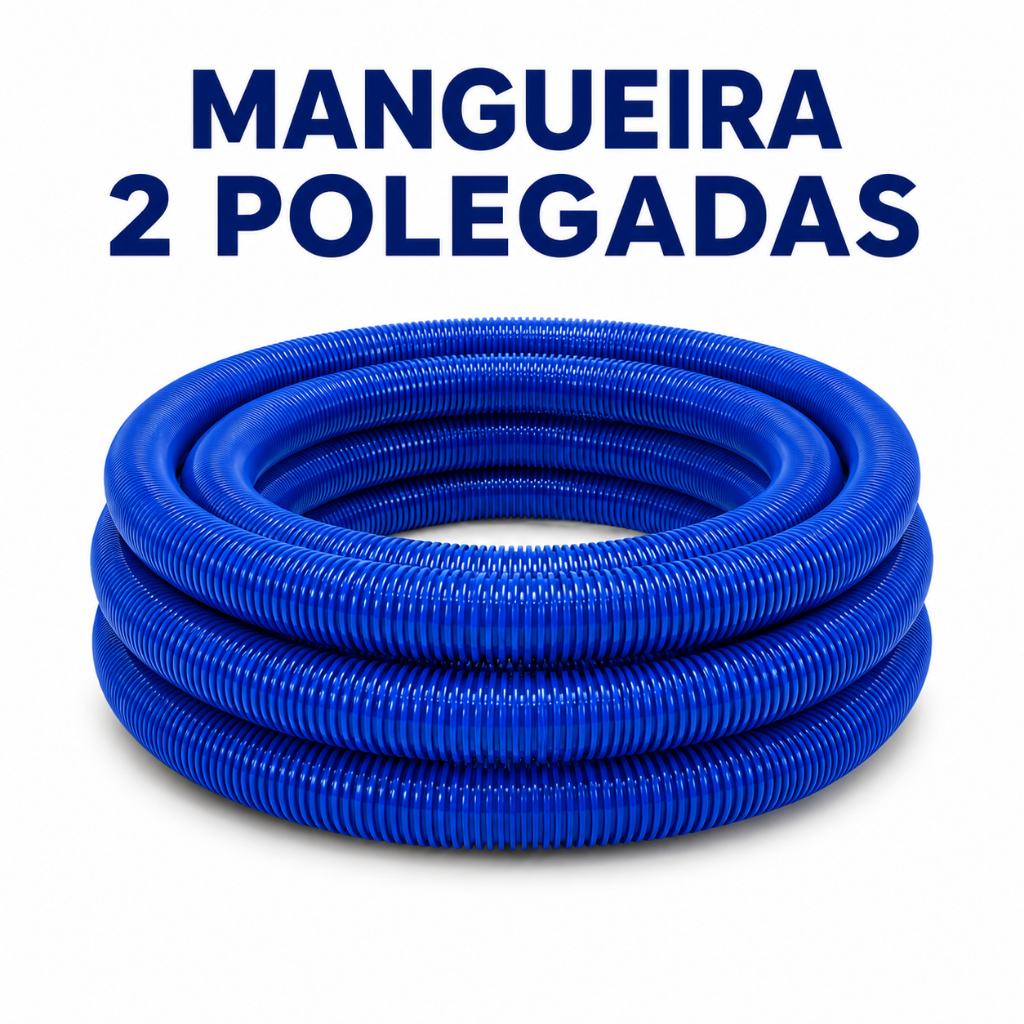 Mangueira 7 Metros 2 Polegada Flexível Flutuante Para Limpeza De Piscinas