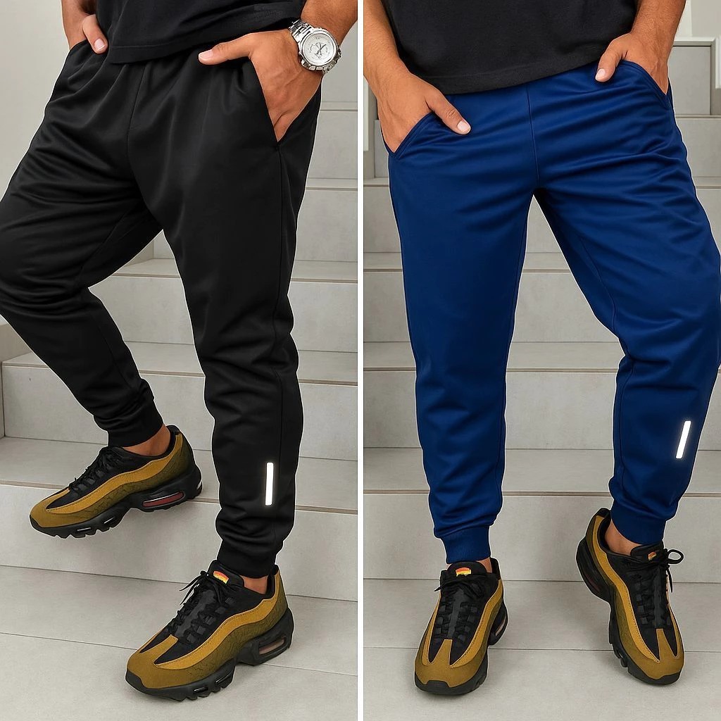 KIT ECONÔMICO COM 2 CALÇAS DRY FIT MASCULINAS PERFEITAS PARA ACADEMIA CORRIDA CAMINHADA E ESPORTES