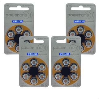 24 Pilhas Baterias 312 Pr41 Aparelho Auditivo Extra Power One