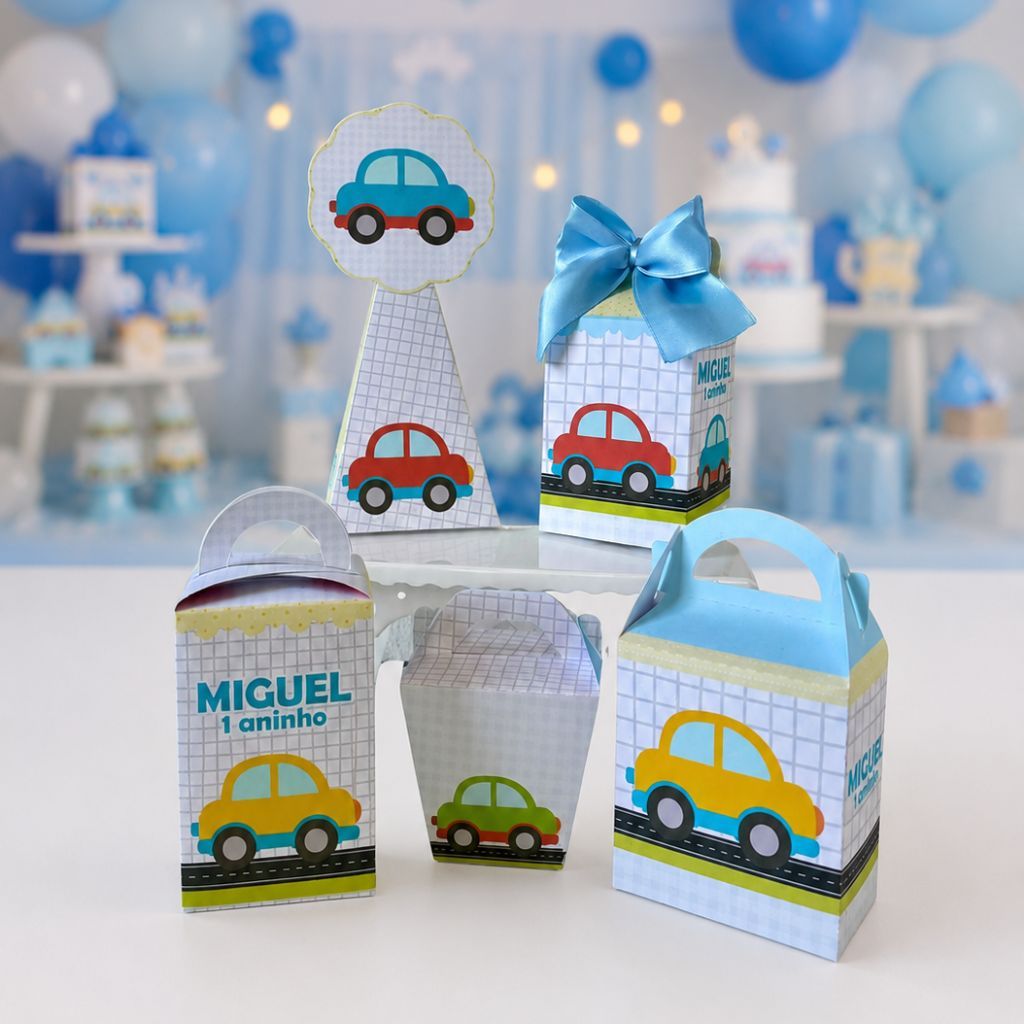 Desmontado - Personalizados Carrinhos - Lembrancinha - Aniversario - Caixinhas Personalizadas