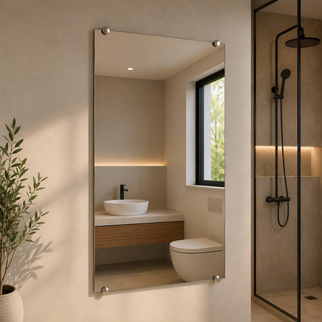 Espelho Decorativo Grande 100x60 Lapidado Para Quarto/Sala/Banheiro Penteadeira