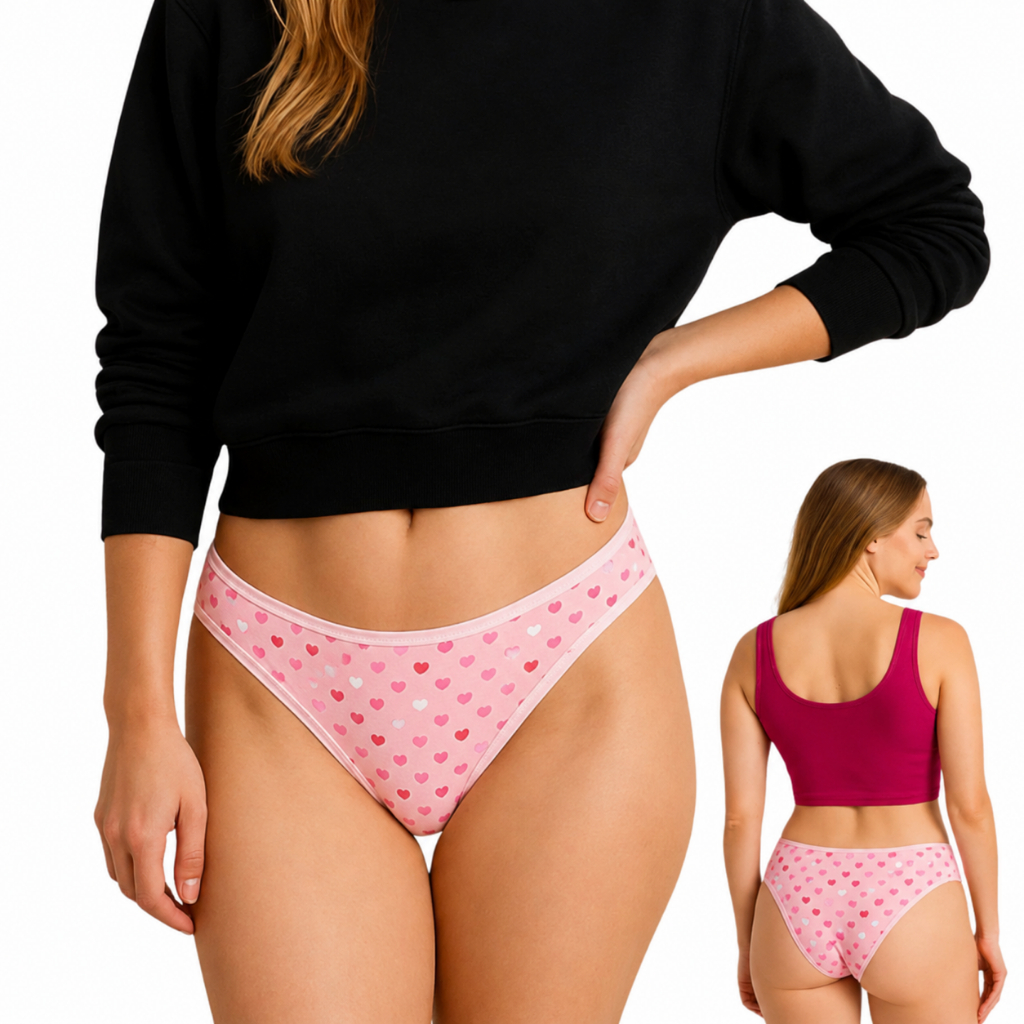 Kit 10 Calcinhas Femininas Estampadas Sortidas Cotton Confortável Forro 100% Algodão P ao GG
