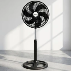 Ventilador de Coluna Pedestal de pé 40cm 30cm com 6 pás oscilante Ajuste de Altura TURBO Argos
