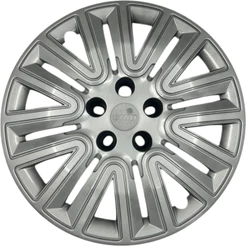 01 Calota Carlota Emblemas Fiat Toro 2017 2018 2019 2020 2021 2022 Roda Aro 16 Prata 5 Furos