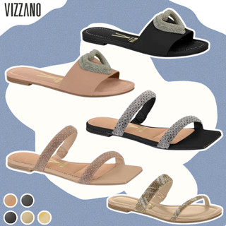 Sandália Rasteira Feminina Vizzano Elegante Casual Confortável