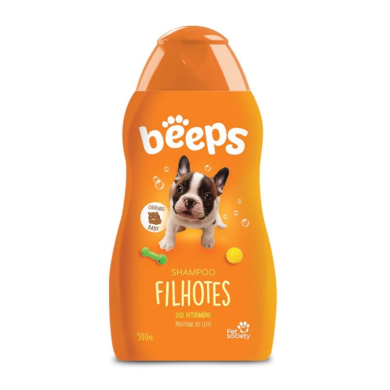 Shampoo para Cães Filhotes Beeps Pet Society - 500ml