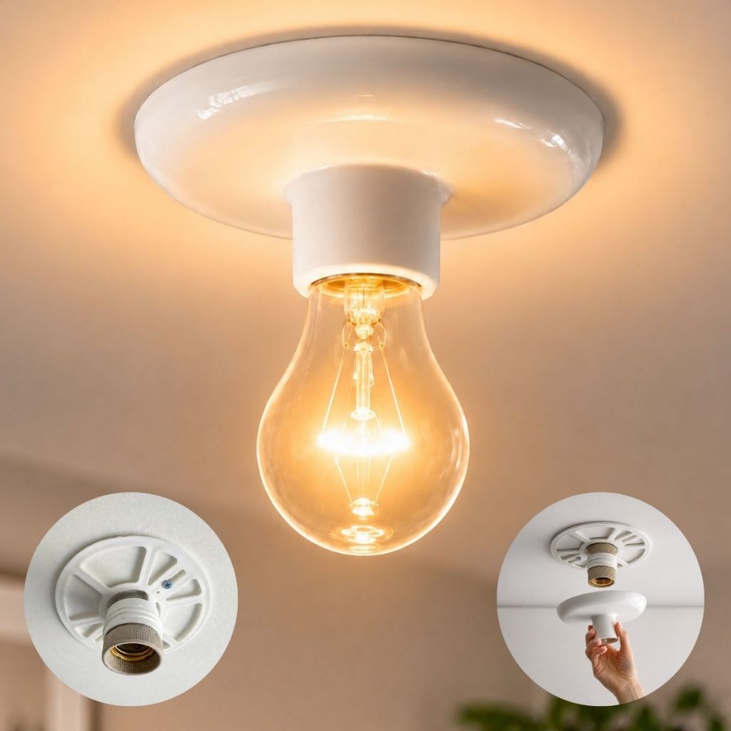 Plafon Rosqueável Simples 100w E-27