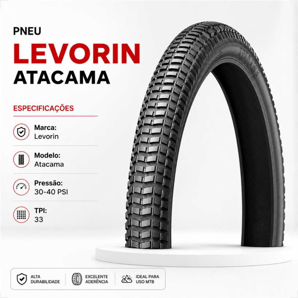 Pneu Levorin aro 24 x 2.125 Atacama Bicicleta Eletrica Sousa bike Infantil bmx scooter