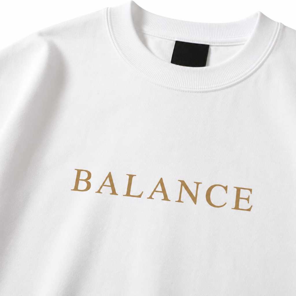 Camiseta Masculina Oversized Estampada Balance Estilo Streetwear Linha Premium 100% Algodão Confortável