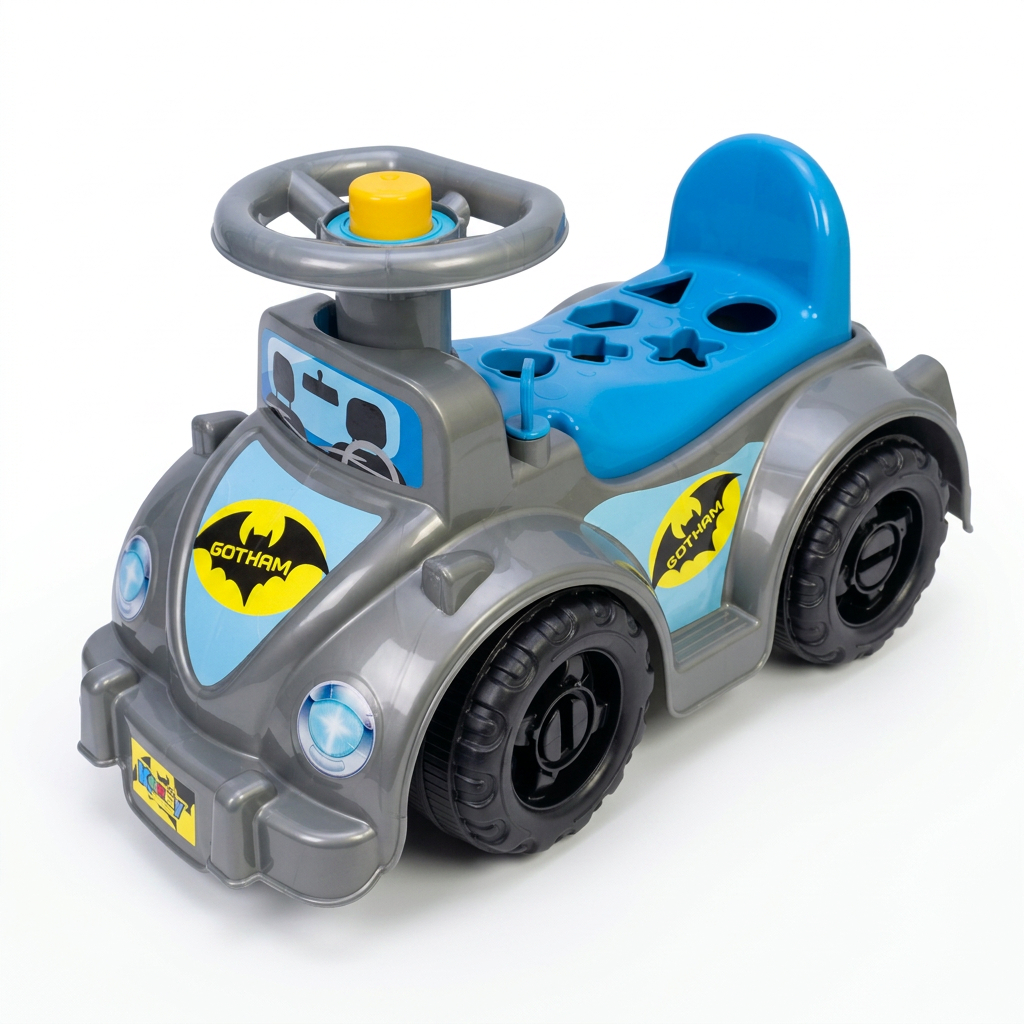 Quadriciclo Andador Infantil Ketokinha Gotham com Buzina, Formas de Encaixar e Porta-Objetos até 16 kg | QUEEN SHOP