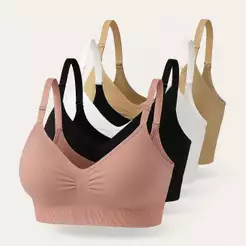 Sutiã Top Feminino Esportivo Com Bojo Removivel Confortavel Alça Fina larga