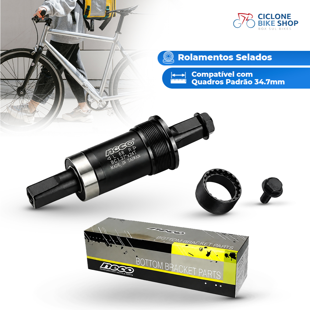 Pedivela Gta Bicicleta Pe De Vela Aro 26/29 Tipo Shimano Central Rolamento Ponta Quadrada Pedal Bike — imagem 2 de 2