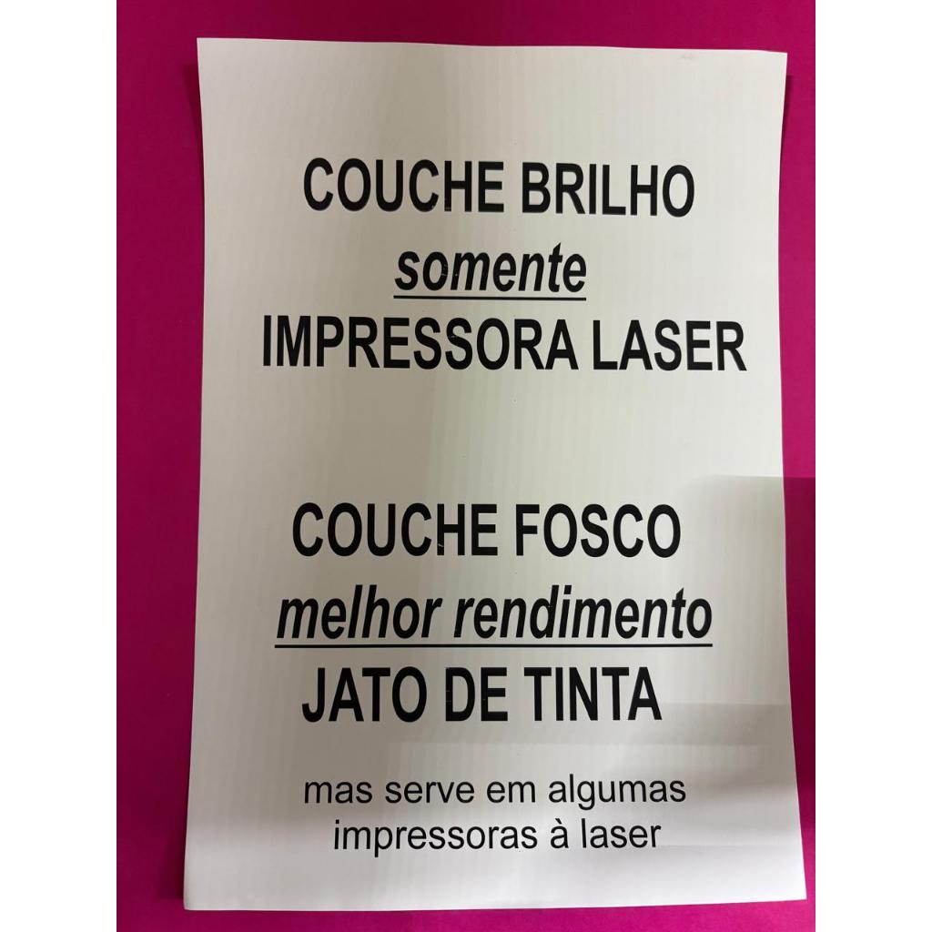 Papel Couche A4 120g/m BRILHO ou FOSCO 1500 Folhas — imagem 2 de 2