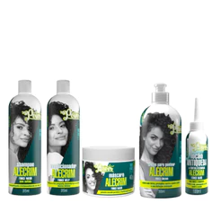Kit linha completa Alecrim Force Soul Power - Shampoo + Condicionador + Máscara + Creme Para Pentear 500ml + Loção