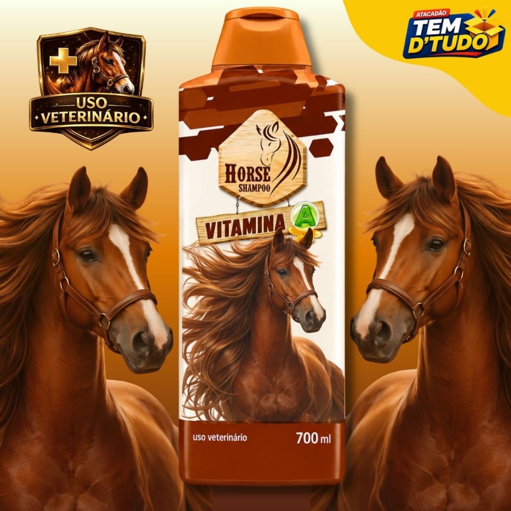 Shampoo Good Horse Vitamina A Para Cavalo 700ml Original Shampoo de Cavalo Original