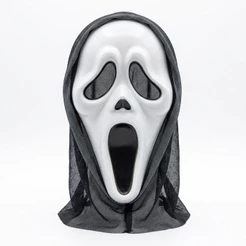 Máscara Pânico Halloween Fantasia Assustadora Terror Dia Das Bruxas