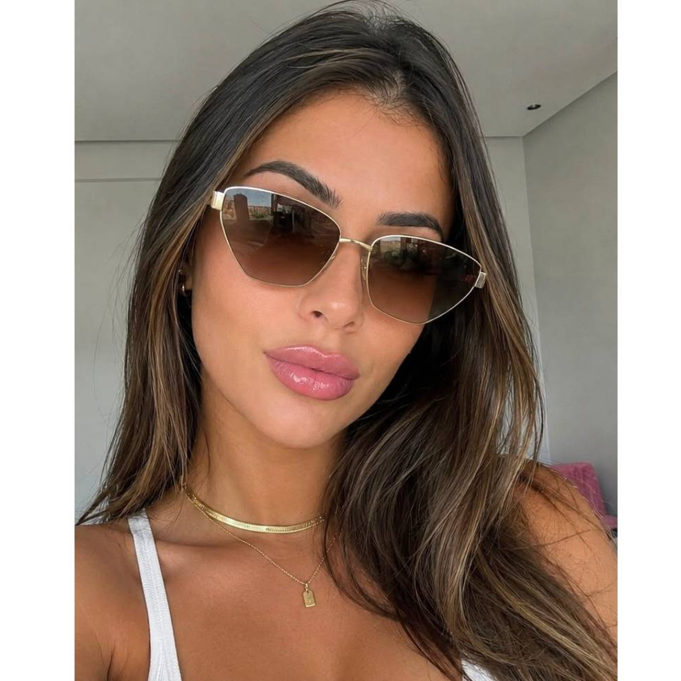 Óculos De Sol Modelo Feminino Delicado Moderno