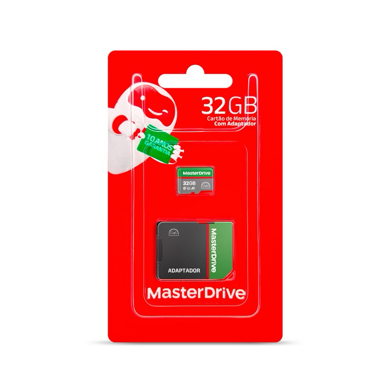 Cartão de memória 8 16 32 64 128gb MasterDrive Class 10 com adaptador — imagem 2 de 2
