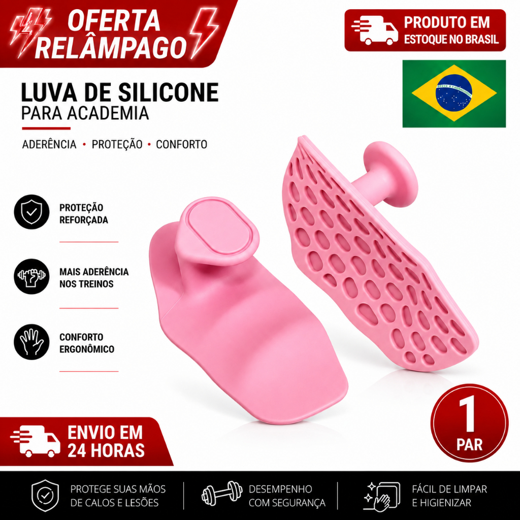 Luva de Academia levantamento Peso Grip Mãos Protetor de Pegada Treino Cross Fit Musculação