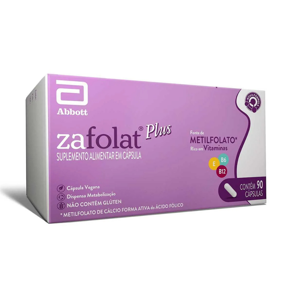Suplemento Alimentar Zafolat Plus com 90 Cápsulas