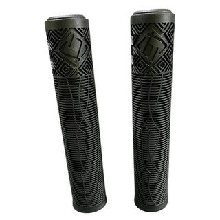 Manopla de Bicicleta Gios sem Flange para Guidão Emborrachada Preta Bmx Freeride Mtb Grau 165mm com Plugs