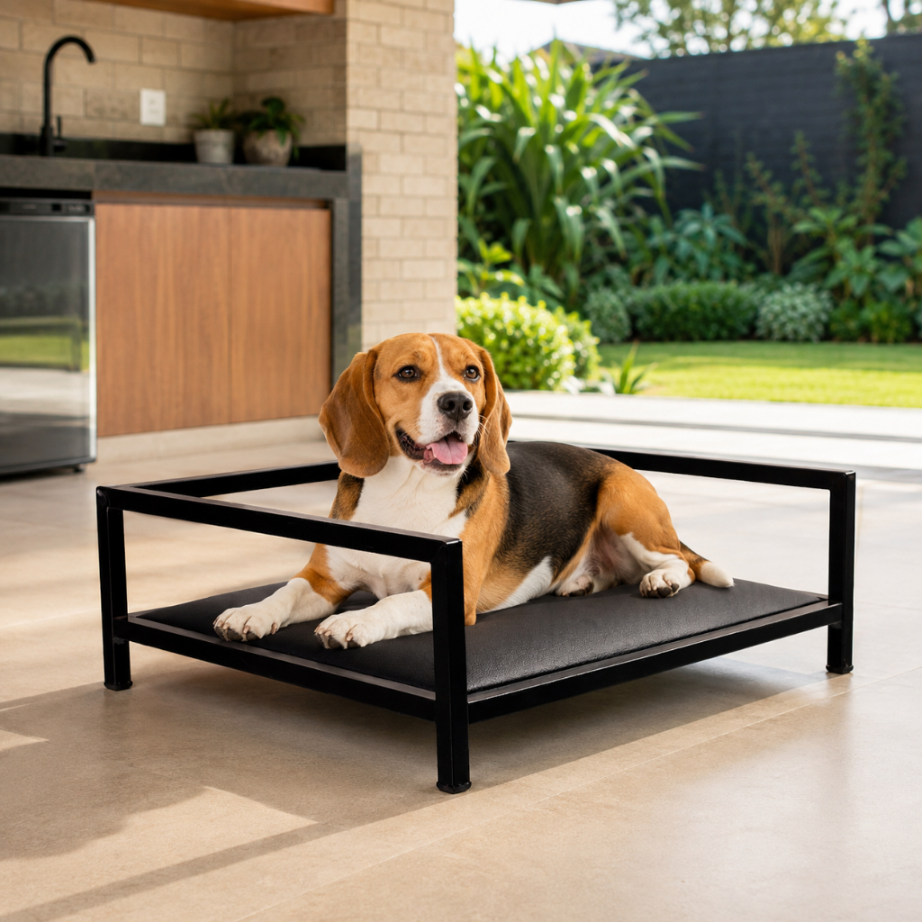 Cama Suspensa Para Cachorro Pequeno e Medio Porte Elevada Lavável Resistente Mantém o Pet Longe do Chão Frio e Úmido