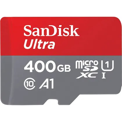 Memória Micro SD 400GB SanDisk Ultra 120MB/s SDSQUA4-400G-AN6MA com Alta Velocidade
