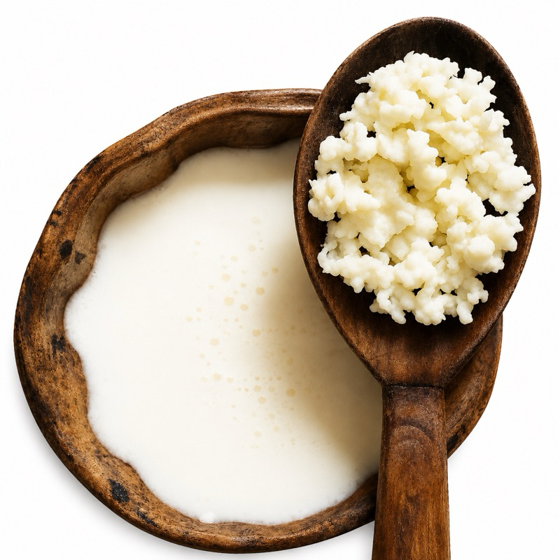 Cultivo de Kefir de Leite Ativo + Manual de Instruções