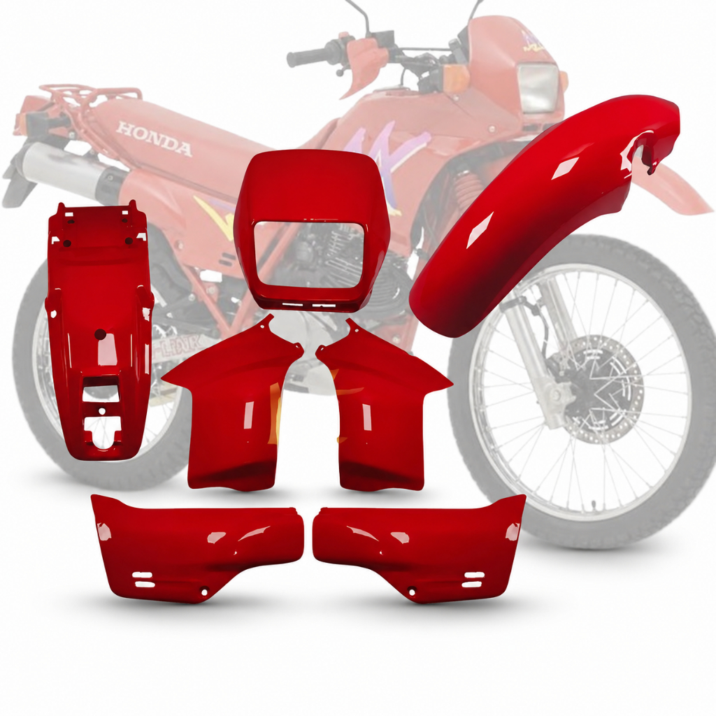 Kit Carenagem Completa Nx 200 Nx 150 Vermelha 1995/96/97