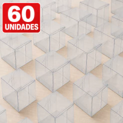Kit 60 Caixas Transparente K7 (7cmx7cmx9cm) - Assk - Rizzo