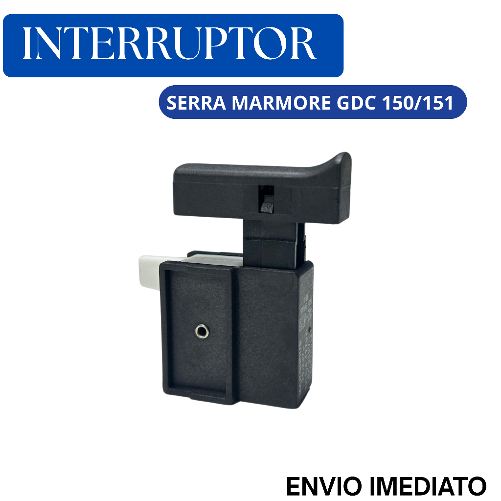 Peça Interruptor para Serra Mármore Bosch GDC 150/151 | Botão Elétrico Reposição