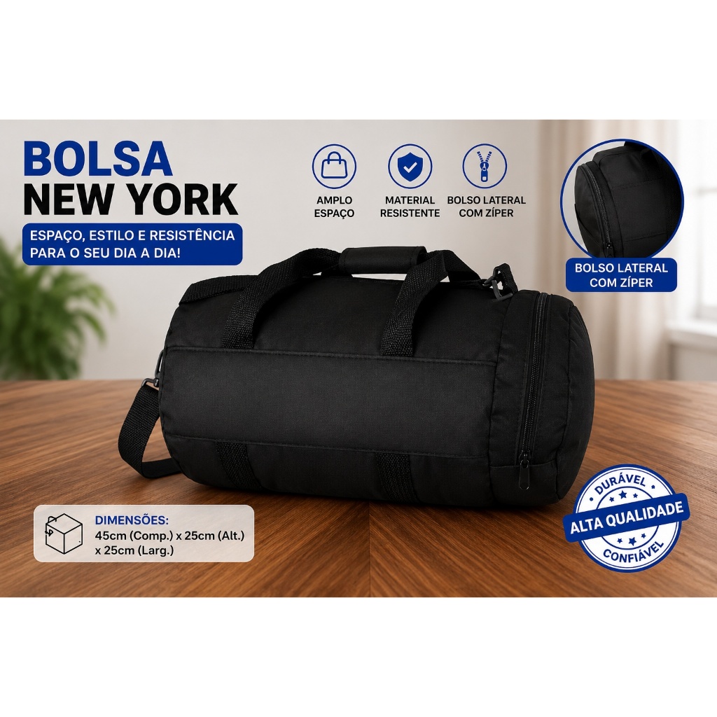 Bolsa Mala Academia Fitness Treino Viagem Unissex