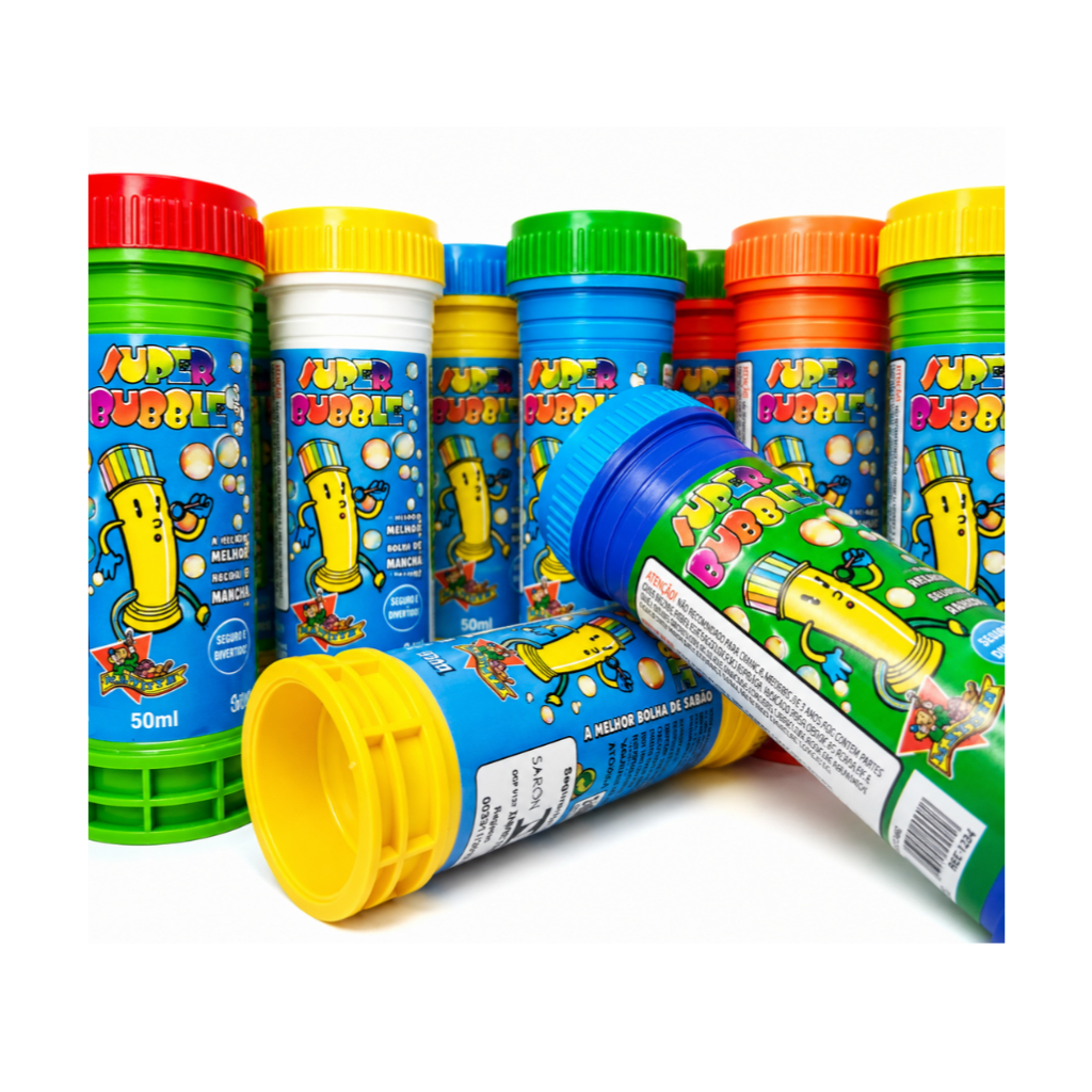 20 Bolha de Sabão Bolinha com Liquido Colorido Kit Festa Junina Atacado Lembrancinha Prenda Infantil · foto 2