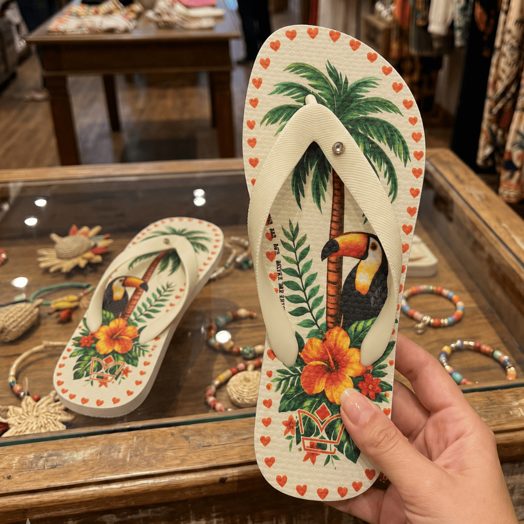 Chinelo Feminino Tucano Jardim Para Casa Conforto Premium