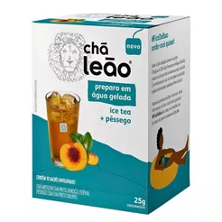Chá Ice Tea Pêssego Gelado Leão 10 Sachês