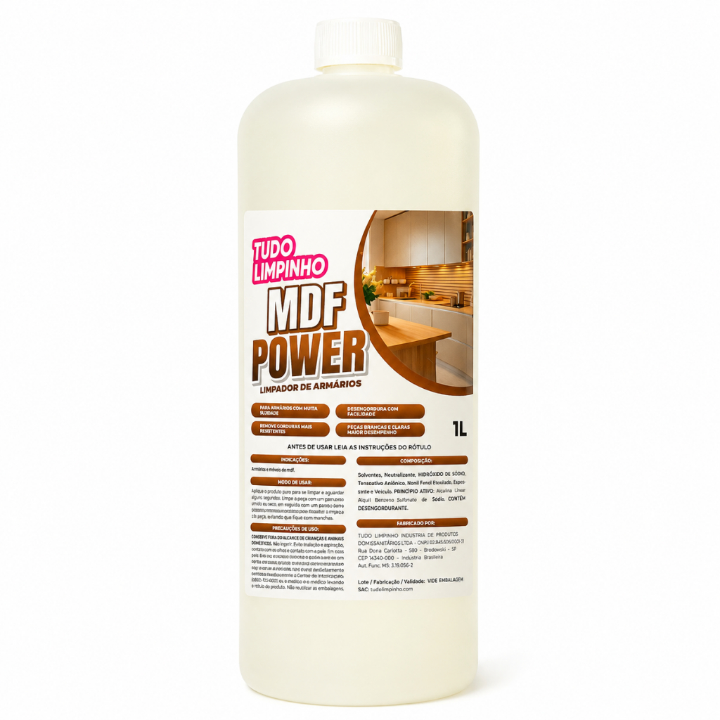 MDF POWER LIMPADOR DE ARMÁRIOS 1 LITRO REFIL TUDO LIMPINHO