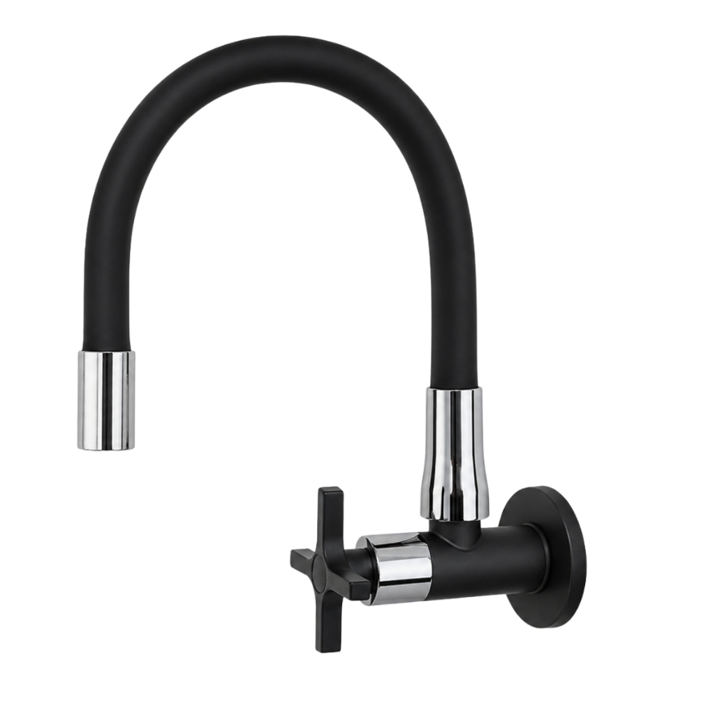 Torneira Parede Metal Gourmet Slim 1/4 Volta Cromada Luxo
