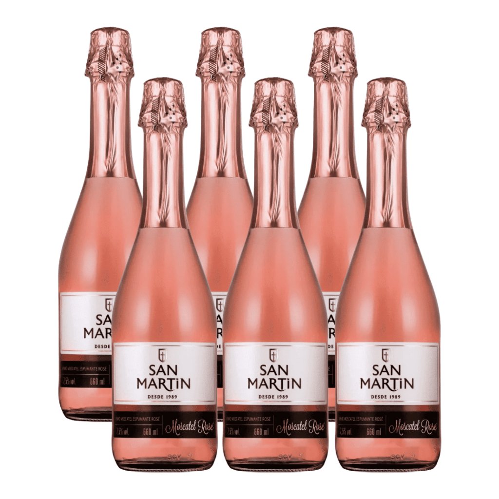 Espumante Moscatel Rosé 660ml Kit - San Martin ( Serra Gaúcha )