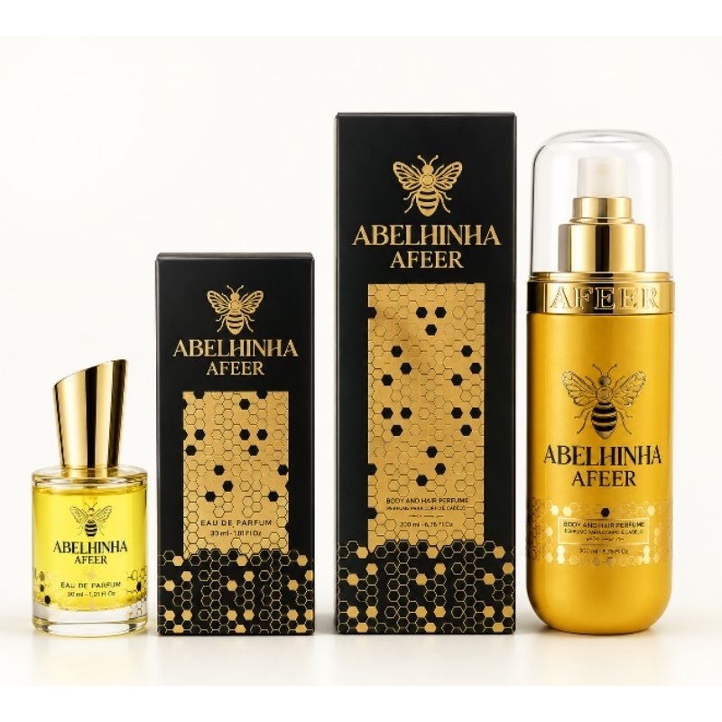 Perfume body splash Atheeri Abelhinha 200ml - Fragrância Intensa e Sofisticada para Corpo e Cabelo
