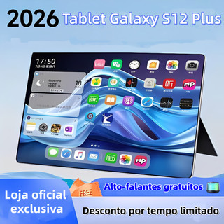 Tablet Galaxy S12 Plus 11,6 polegadas, 16 GB + 512 GB, bateria de 12000 mAh, Android 5G-Teclado e mouse gratuitos