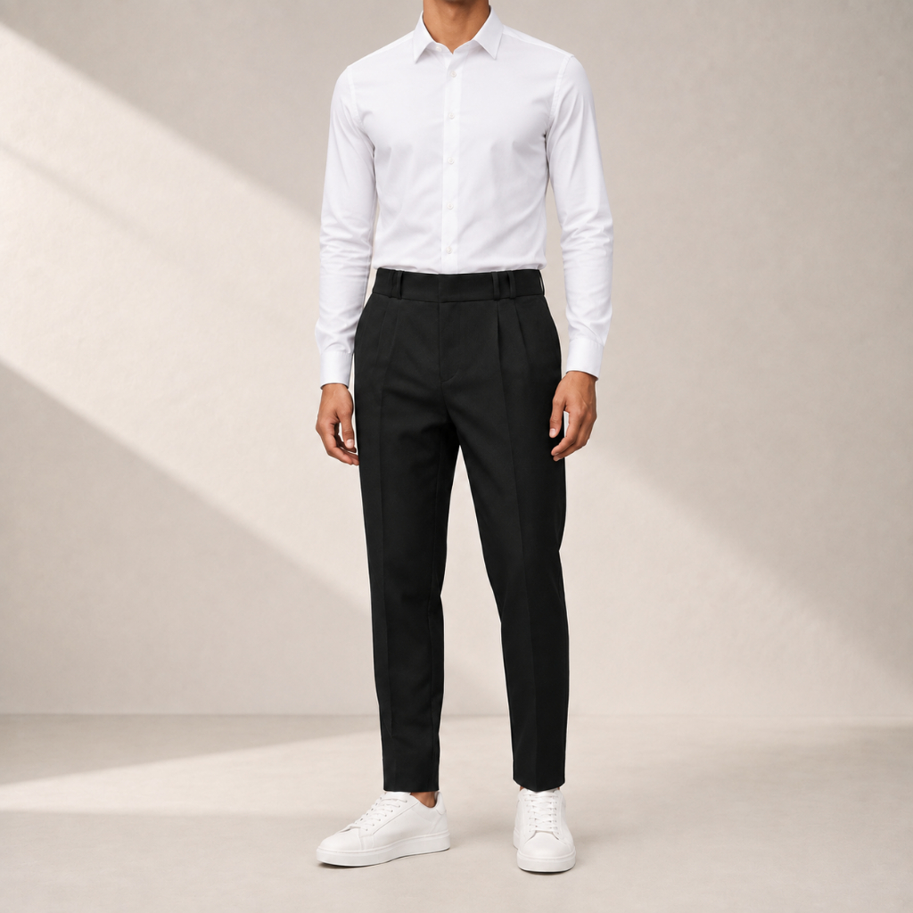 Kit Masculino Camisa Social Lisa Manga Longa + Calça Social de Alfaiataria – Look Completo Elegante
