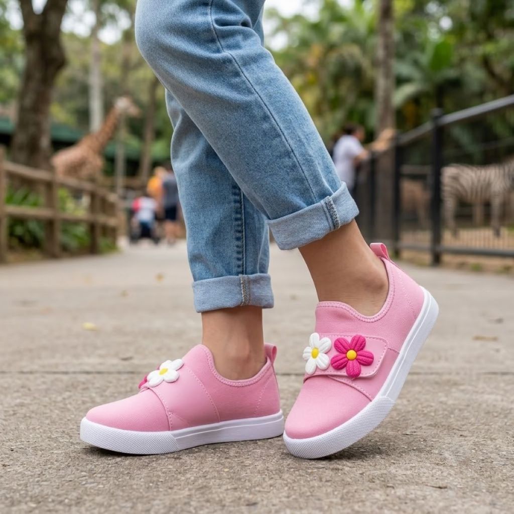 Tênis Infantil Feminino Vários Modelos E Personagens Original Casual Confortável Envio Rápido