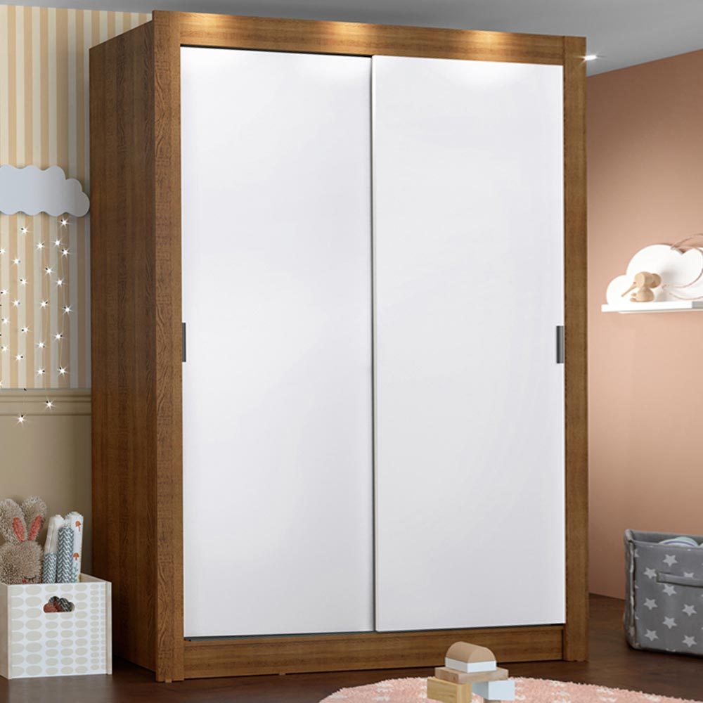 Guarda-Roupa Infantil Madesa Bento 2 Portas de Correr 2 Gavetas