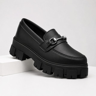 Mocassim Oxford Plataforma Trendy Sapato Feminino Fashion Versátil e Moderno